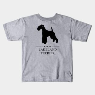 Lakeland Terrier Black Silhouette Kids T-Shirt